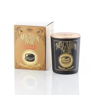 【TWG Tea】幻墨寶匣茶薰香蠟燭 Macaron Noir Scented Candle(190公克)