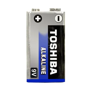【TOSHIBA 東芝】9V 鹼性電池 4入(9V ALKALINE)