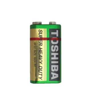 【TOSHIBA 東芝】碳鋅電池 9V電池 10入盒裝(無汞 無鎘 無污染 環保電池 乾電池 公司貨)