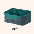 【Mega】優雅雙層抽屜化妝品收納盒(收納架 口紅整理盒 首飾盒)