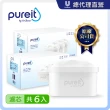 【Unilever 聯合利華】Pureit PX3000即淨濾水壺2.5L去水垢PLUS濾芯(6入組)