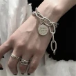 【NANA】娜娜 歐美時尚嘻哈圓牌鍊條手鍊 H110120307(手鍊)