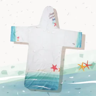 【OKPOLO】台灣製造海灘吸水毛巾衣(潛水衝浪首選)