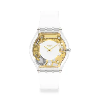 【SWATCH】SKIN超薄系列手錶COEUR DORADO 瑞士錶 錶(34mm)