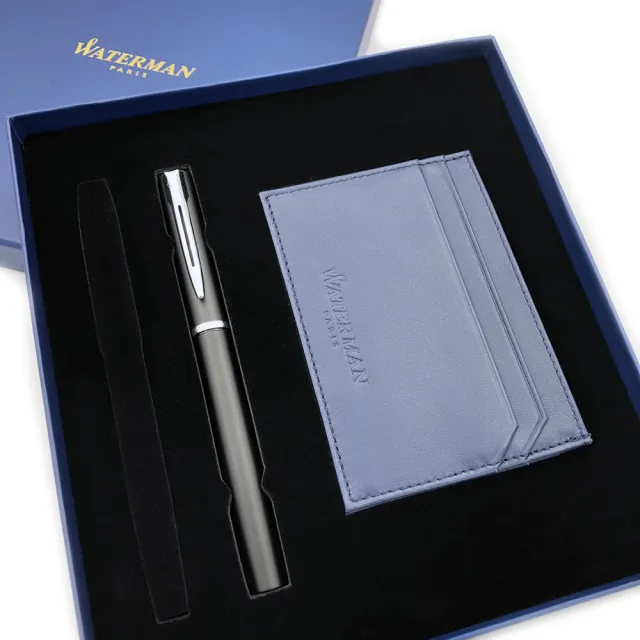 【WATERMAN】威迪文 雅律證件牛皮鋼筆禮盒