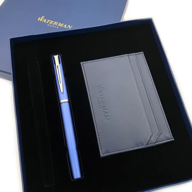 【WATERMAN】威迪文 雅律證件牛皮鋼筆禮盒