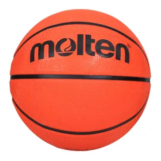 【MOLTEN】8片深溝橡膠7號籃球-室外 戶外 7號球 亮橘黑(B7C2010-O)