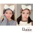 【UNICO】韓國款可愛多色波浪邊敷面膜洗臉髮帶(聖誕/髮飾)