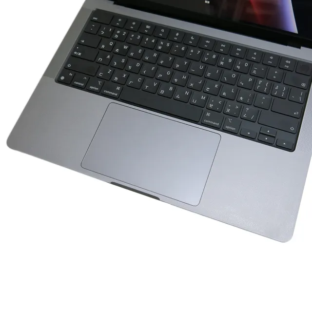 【Ezstick】MacBook Pro 14吋 A2442 透明菱格紋機身保護貼(含上蓋貼、鍵盤週圍貼、底部貼 共三張)