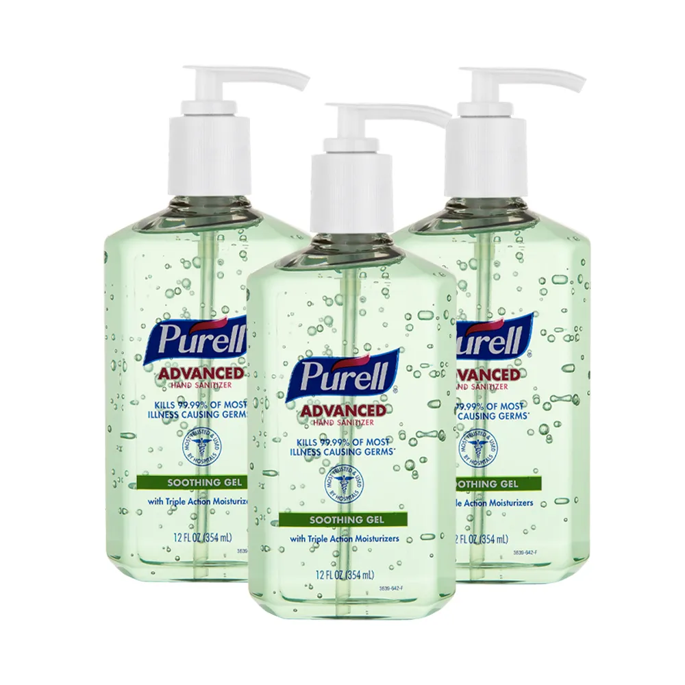 【Purell 普瑞來】蘆薈乾洗手凝露 354ml/瓶 3入組(美國第一名品牌&醫院指定使用)