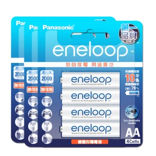 【Panasonic 國際牌】eneloop 新款彩版 低自放鎳氫充電電池 BK-3MCCE4B-3號12入