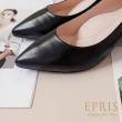 【EPRIS 艾佩絲】現貨 OL上班鞋尖頭粗跟系列5.5公分 上班面試必備高跟鞋 通勤鞋 21.5-26-經典黑(高跟鞋)