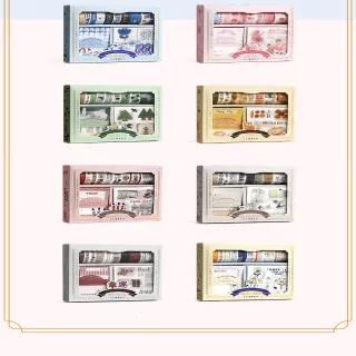 【德德小品集】元氣滿滿 手帳素材禮盒(芬妮糖果屋 悠閒下午茶 生活啟示錄 飛鳥)