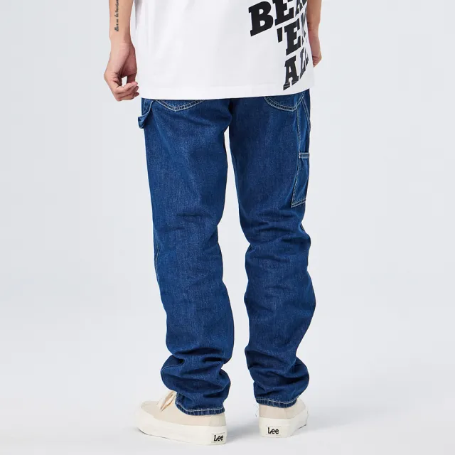 【Lee】出清品-男裝 牛仔褲 / 工裝風 高腰寬鬆小直腳 中藍洗水(LL210277292)