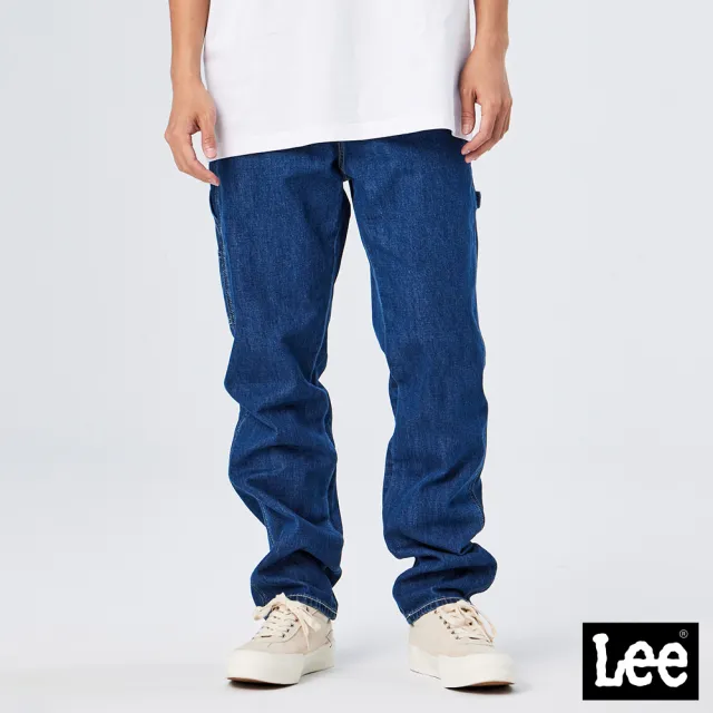 【Lee】出清品-男裝 牛仔褲 / 工裝風 高腰寬鬆小直腳 中藍洗水(LL210277292)