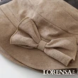 【Lorensa 蘿芮】秋冬款蝴蝶結素色保暖經典冬帽