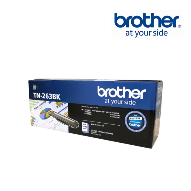 【Brother】黑色碳粉匣TN-263BK(TN-263BK)