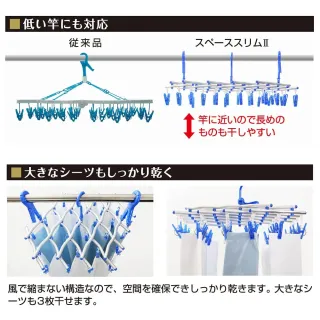 【台隆手創館】日本KIKULON 瞬收伸縮曬衣架30夾