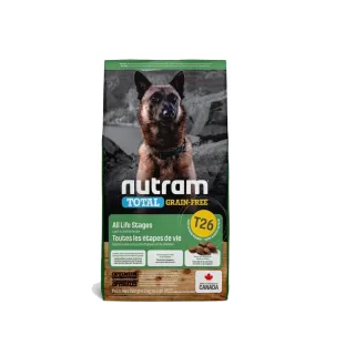 【Nutram 紐頓】T26無穀低敏羊肉全齡犬 11.4kg/25lb(狗糧、狗飼料、無穀犬糧)