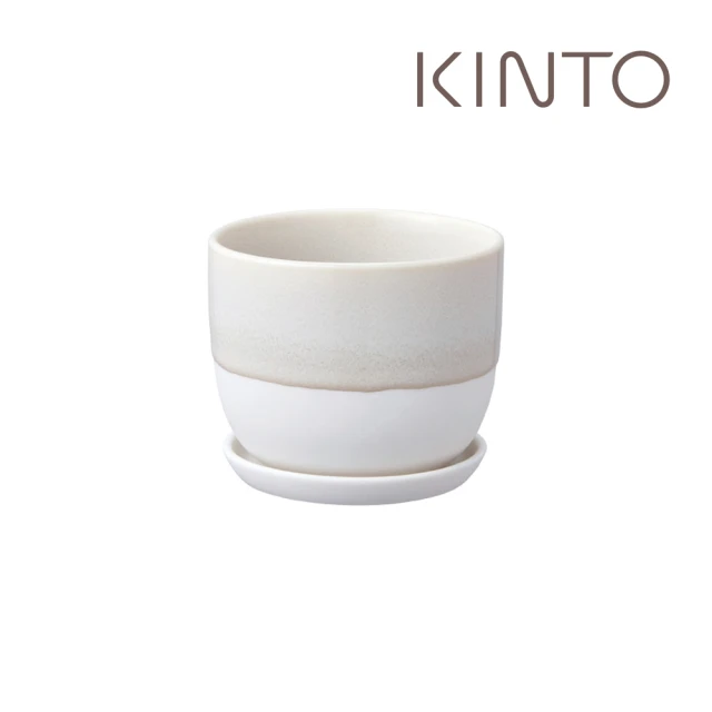 【Kinto】PLANT POT 193陶瓷花盆11cm-米