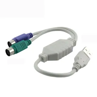 【SUNBOX 慧光】USB 轉 PS2 鍵盤 滑鼠(UK200-2)