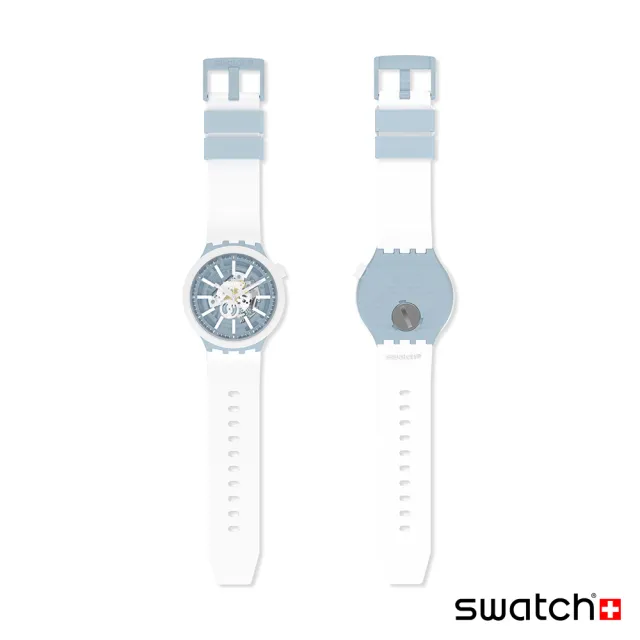 【SWATCH】BIG BOLD系列手錶 WHICE雪國白 男錶 女錶 瑞士錶 錶(47mm)