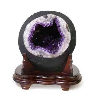 【開運方程式】頂級烏拉圭錢袋子聚寶盆紫水晶洞AGU156(7.4公斤紫晶洞)