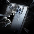 【ABSOLUTE】iPhone 13 Pro 6.1吋專用 LINKASEAIR電子蝕刻技術防摔抗變色抗菌大猩猩玻璃保護殼(裂紋)