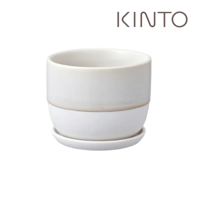 【Kinto】PLANT POT 193陶瓷花盆14cm-米