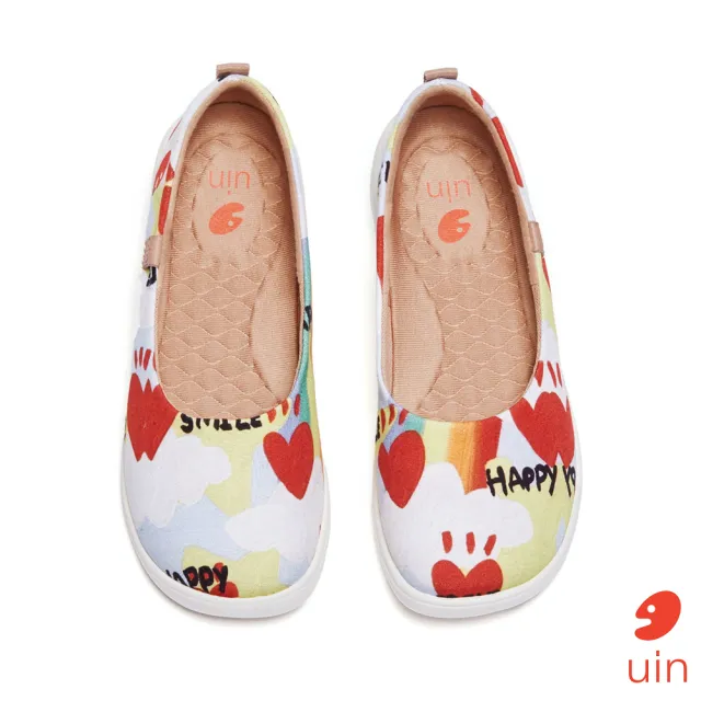 【uin】西班牙原創設計 女鞋 夏日彩虹休閒鞋W1123523(彩繪)