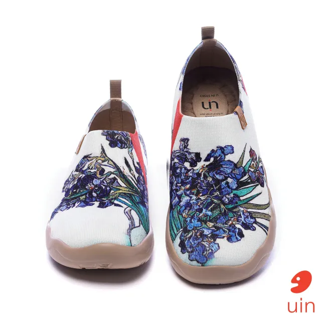 【uin】西班牙原創設計 女鞋 鳶尾花休閒鞋W0101016(彩繪)