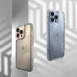 【ABSOLUTE】iPhone 13 Pro Max 6.7吋專用 LINKASEAIR電子蝕刻技術防摔抗變色抗菌大猩猩玻璃保護殼(幾何)