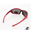 【Z-POLS】新一代TR太空纖維彈性輕量質感紅 抗UV400頂級運動偏光眼鏡(Polarized寶麗來偏光防悶設計)