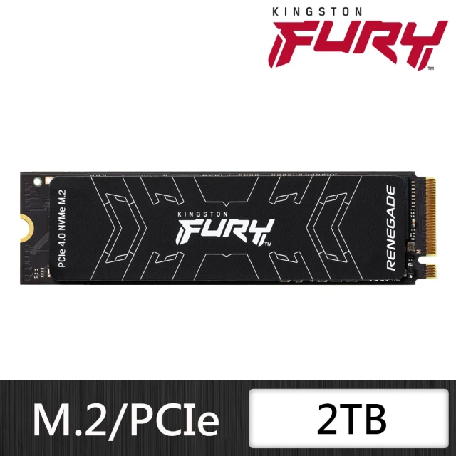 【Kingston 金士頓】FURY Renegade 2TB M.2 2280 PCIe 4.0 ssd固態硬碟 SFYRD/2000G 讀 7300M/寫 7000M