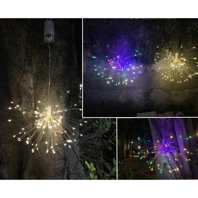 【JP嚴選-捷仕特】120燈懸掛式 LED防水氣氛煙火燈