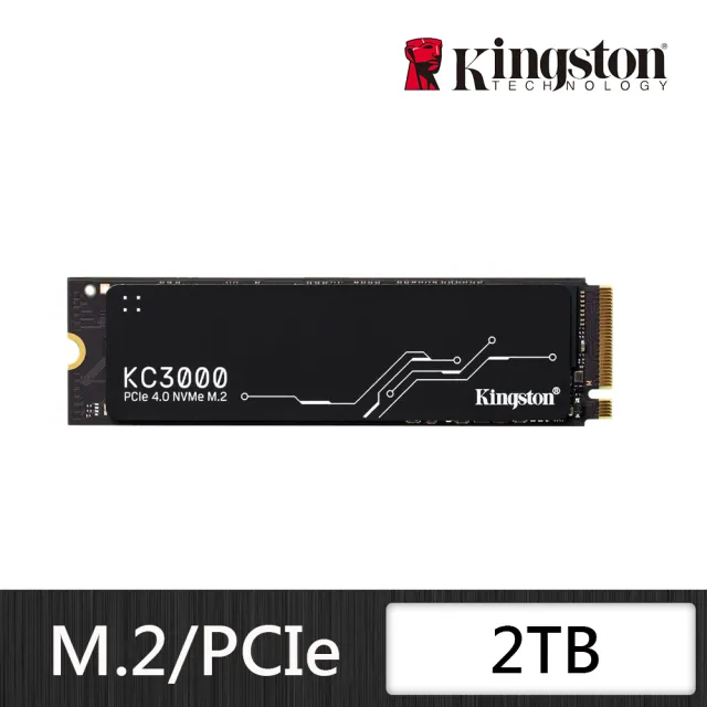 【Kingston 金士頓】KC3000 2TB M.2 2280 PCIe 4.0 ssd固態硬碟 (SKC3000D/2048G) 讀 7000M/寫 7000M