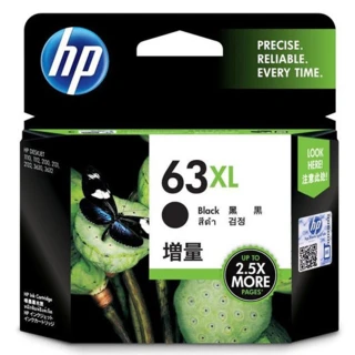 【HP 惠普】NO.63XL 原廠黑色高容量墨水匣(F6U64AA)