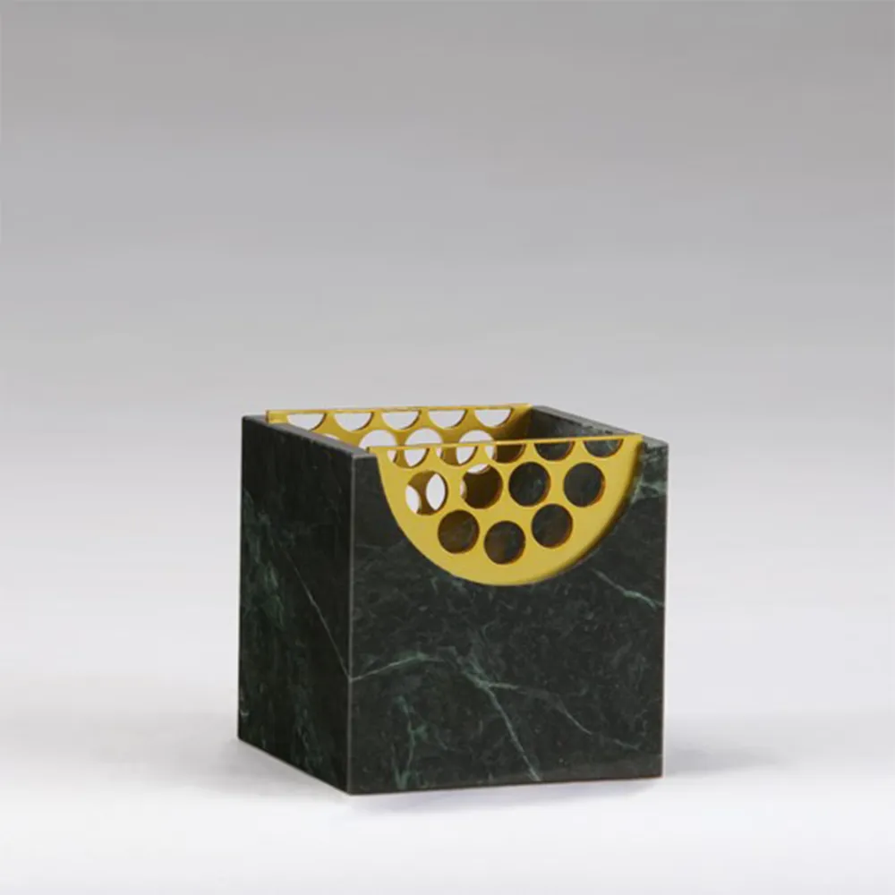 【Gallery Chuan 筌美術】《繁星的對稱#2》桌上收納盒(陳庭詩 蛇紋石收納盒 送禮 藝品)