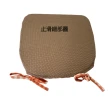 【J&N】精緻格紋印花餐椅墊-橘紅色(2 入/1組)