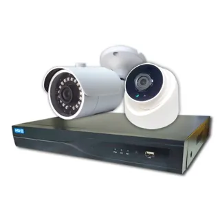 【KINGNET】監視器攝影機 8路4支監控套餐 NVR(POE 1080P 手機遠端)
