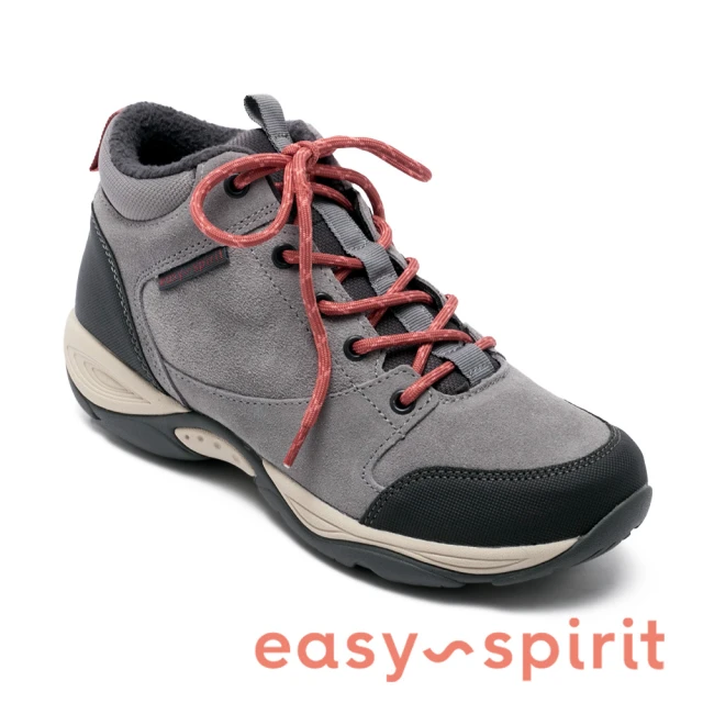 【Easy Spirit】EHIKE 麂皮耐走步行綁帶靴(灰色)