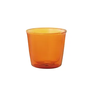 【Kinto】CAST AMBER琥珀色雙層玻璃杯 250ml