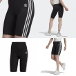 【adidas 愛迪達】緊身褲 HW Tights Short 單車褲 女款 愛迪達 三葉草 彈性高腰 環保材質 黑 白(GN2842)