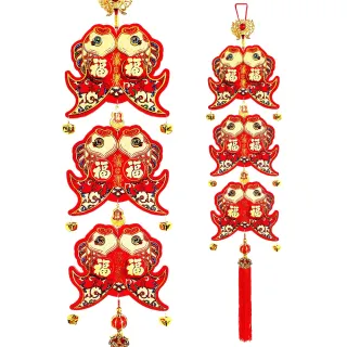 【摩達客】農曆新年春節民族風三雙魚立體吊飾