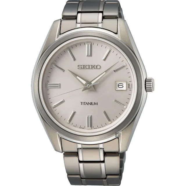 【SEIKO 精工】CS 鈦金屬手錶 送6入手錶收藏盒(SUR369P1/6N52-00B0S)