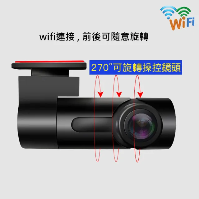 【Jinpei 錦沛】迷你隱藏行車紀錄器、具WIFI即時觀看、星光夜視功能、贈32GB、JD-06B(行車紀錄器)