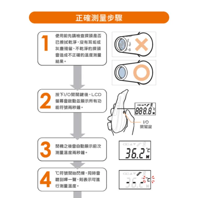 【Combi官方直營】康貝免耳套紅外線耳溫槍