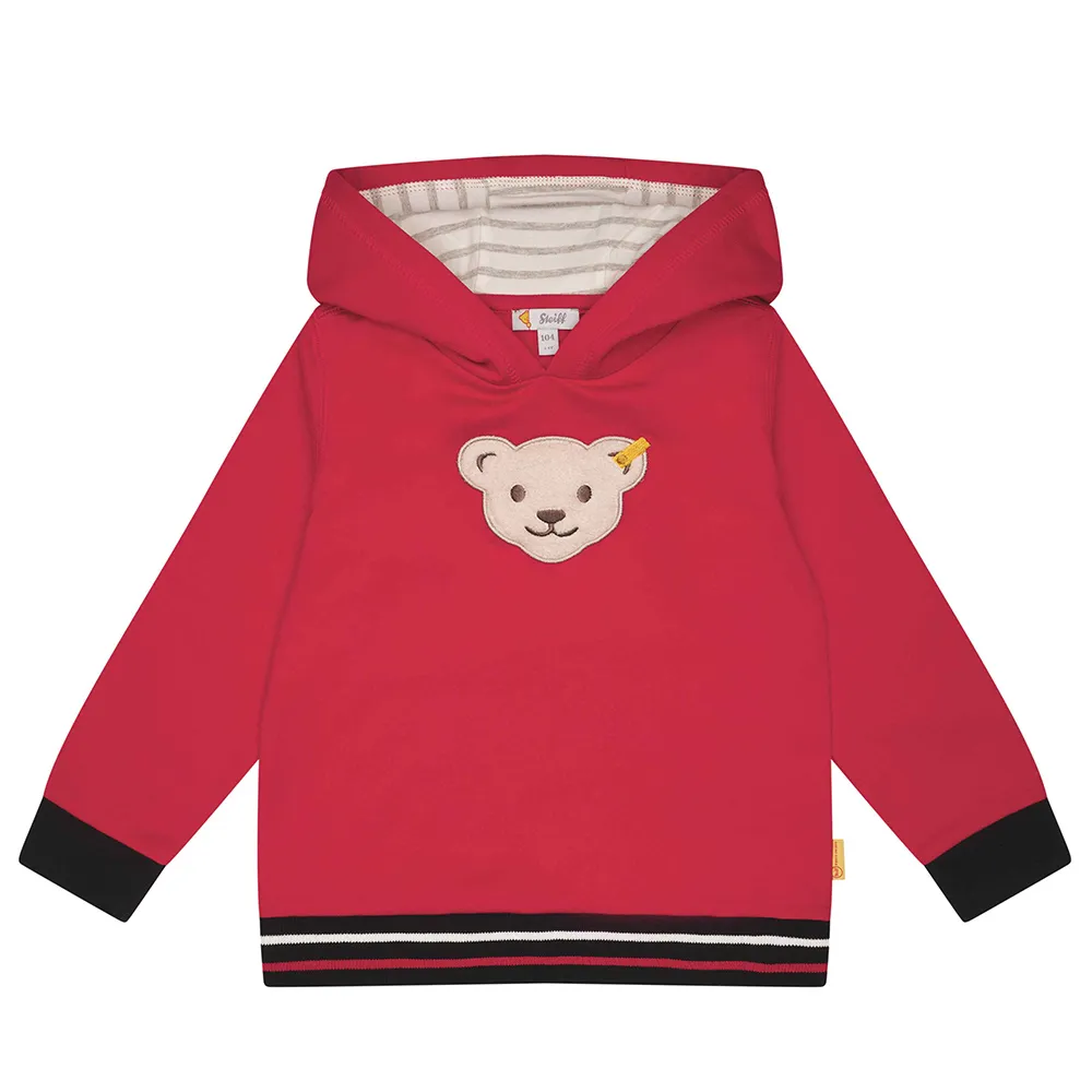 【STEIFF】熊頭童裝 經典熊頭 連帽長袖T(長袖上衣)