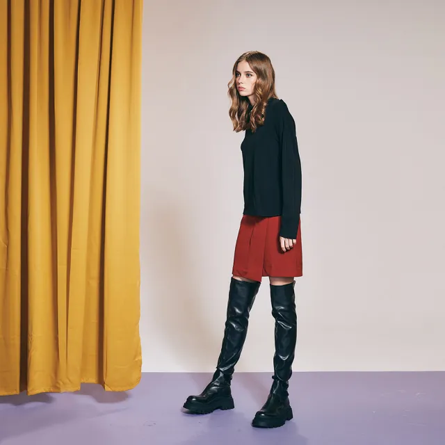 【ICHE 衣哲】Cop.Copine 法國原裝進口造型上衣-知識黑