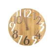 【dayneeds 日需百備】木質紋理[木匠時光]壁掛式時鐘(掛鐘/壁鐘/壁掛式)